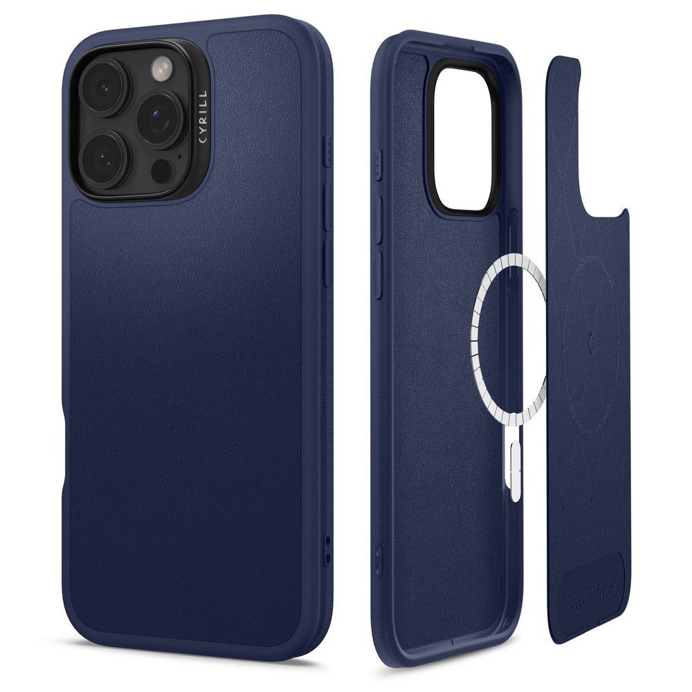 SPIGEN Калъф Cyrill Kajuk MagSafe Apple iPhone 16 Pro /тъмносин/ - ACS08408 – снимка 2
