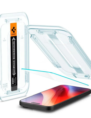 SPIGEN Tempered Glass tR.Ez Fit Apple iPhone 17/ iPhone 16 Pro, Easy Fit /прозрачен/ - AGL07935