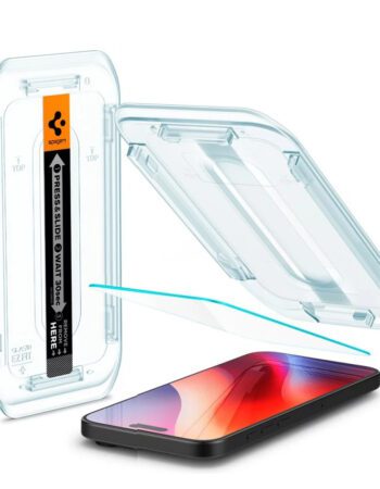 SPIGEN Tempered Glass tR.Ez Fit Apple iPhone 16 /iPhone 15, Easy Fit /прозрачен/ - AGL06907