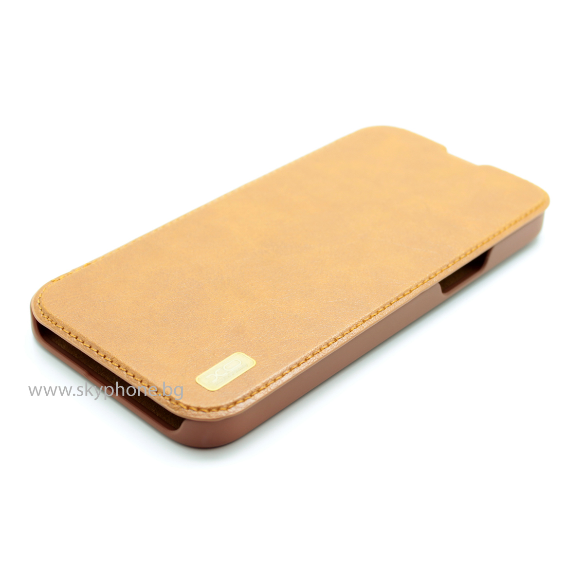 XO Калъф Leather Book Apple iPhone 13 Pro Max /светлокафяв/ – снимка 5