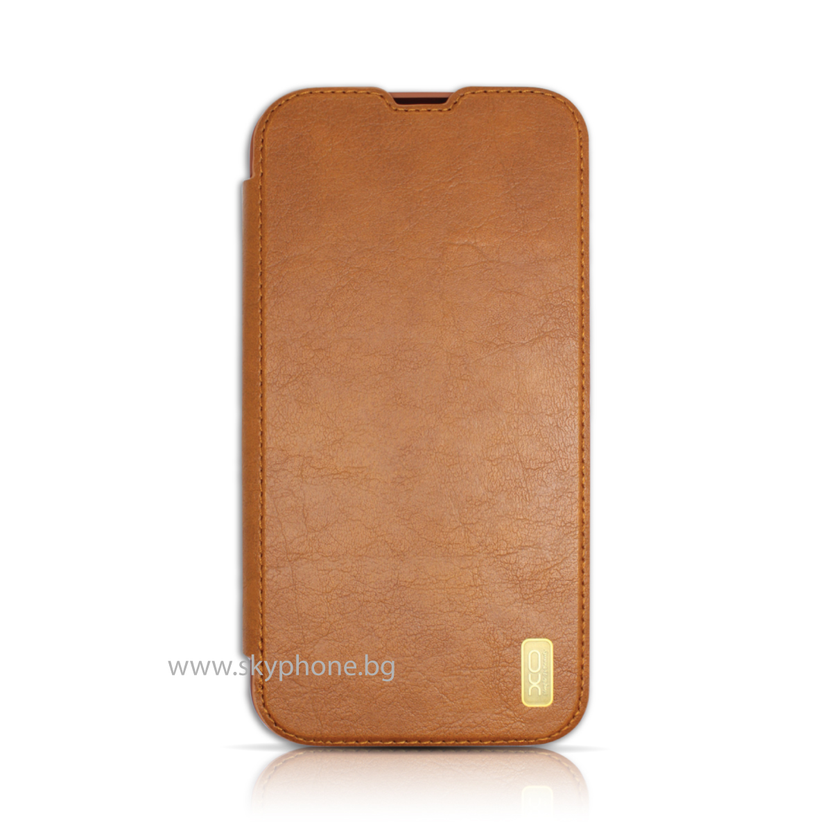 XO Калъф Leather Book Apple iPhone 13 Pro Max /светлокафяв/
