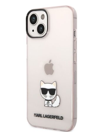 Karl Lagerfeld Калъф Apple iPhone 14 Plus, Choupette Logo /прозрачен/ - KLHCP14MCTTRI