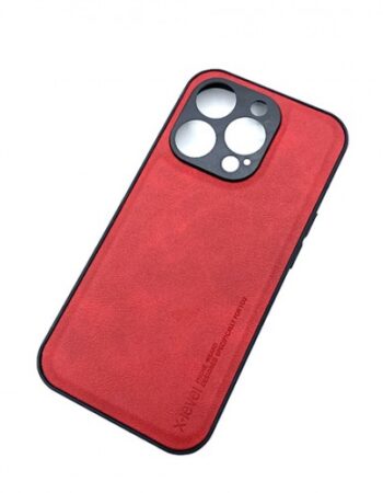 X-Level Leather Case iPhone 15 Pro Max - Червен