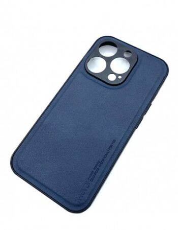 X-Level Leather Case iPhone 15 - Син