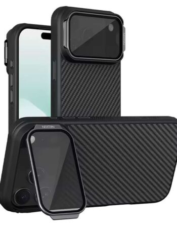 NILLKIN Калъф Apple iPhone 17 Pro, KEVLAR + Tinted camera cover MagSafe /черен/