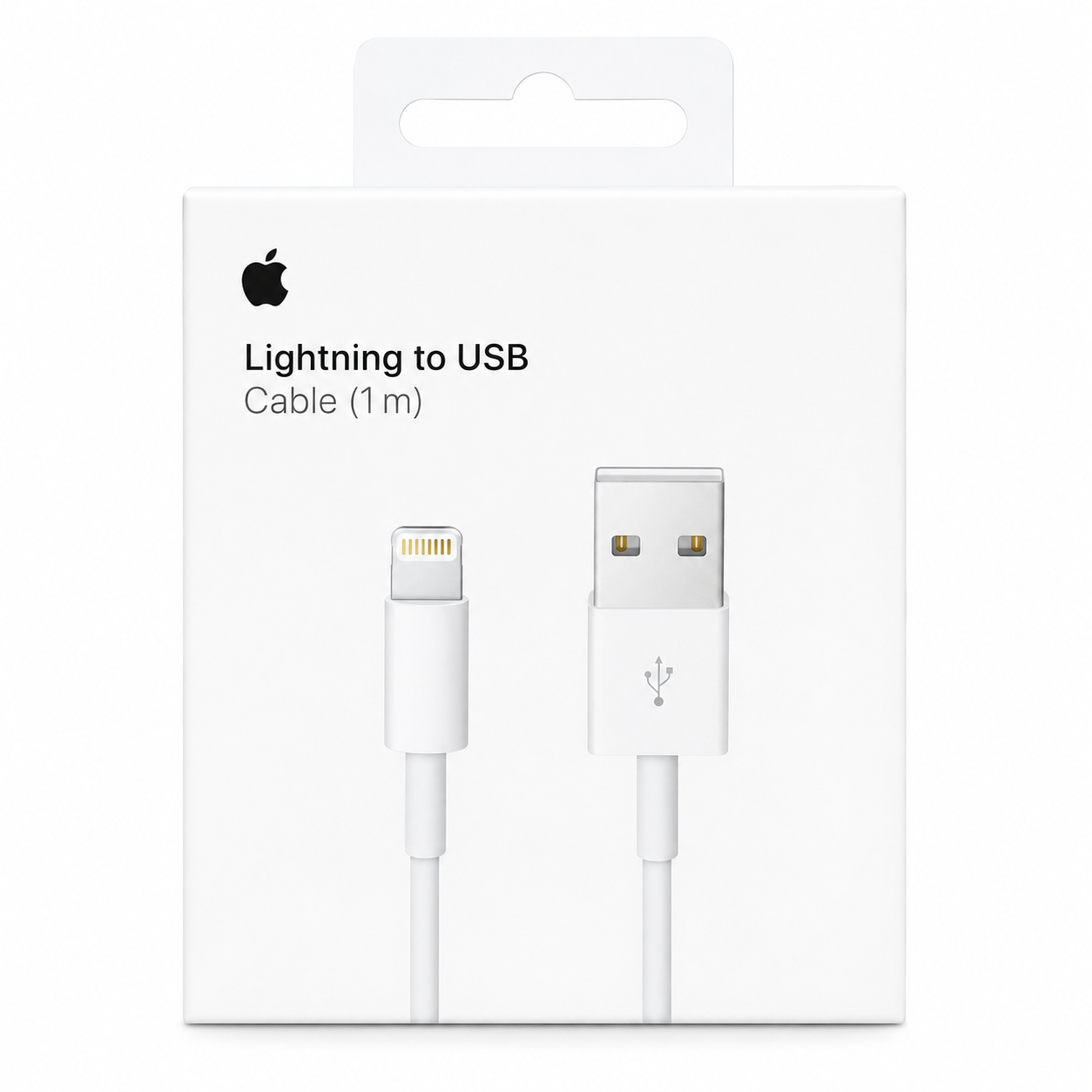 Apple Кабел USB-A - Lightning, 1m (blister) /бял/ - MXLY2ZM/A