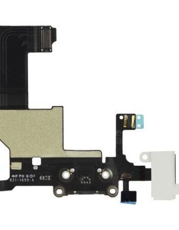 Блок захранване + букса HF за iPhone 5 /бял/