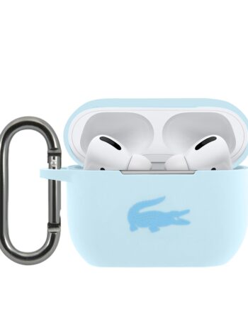 LACOSTE Калъф Airpods Pro, Liquid Silicone Croc Logo /син/ - LCAPSLB