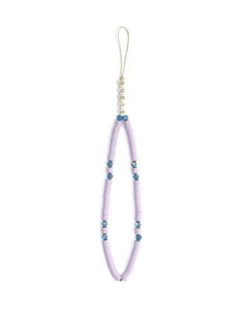 GUESS Верижка за телефон, Heishi Beads, лилав - GUSTPEARU