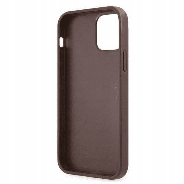 GUESS Калъф Apple iPhone 14 Pro Max, Metal Logo, кафяв - GUHCP14X4GMGBR - Image 3