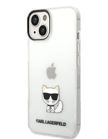 Karl Lagerfeld Калъф Apple iPhone 14 Plus, Choupette Logo /прозрачен/ - KLHCP14MCTTR
