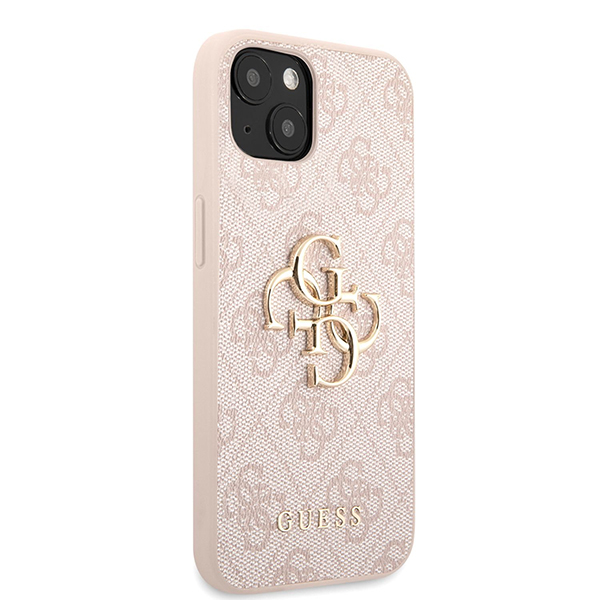 GUESS Калъф Apple iPhone 14 Pro, Metal Logo, розов - GUHCP14L4GMGPI - Image 3
