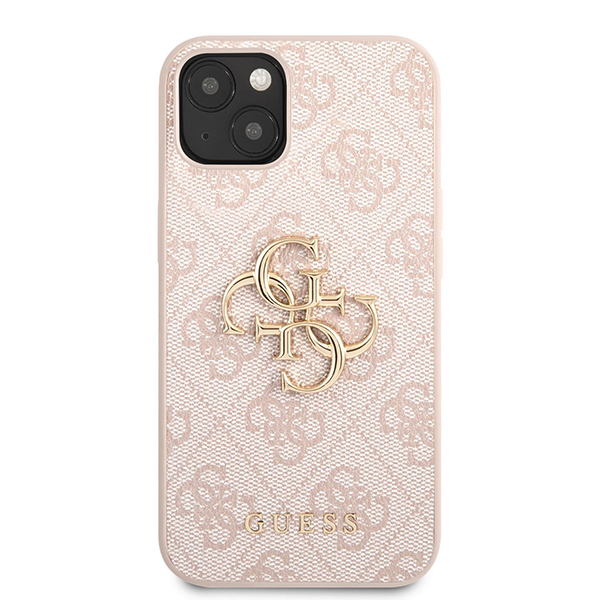 GUESS Калъф Apple iPhone 14 Pro Max, Metal Logo, розов - GUHCP14X4GMGPI - Image 2