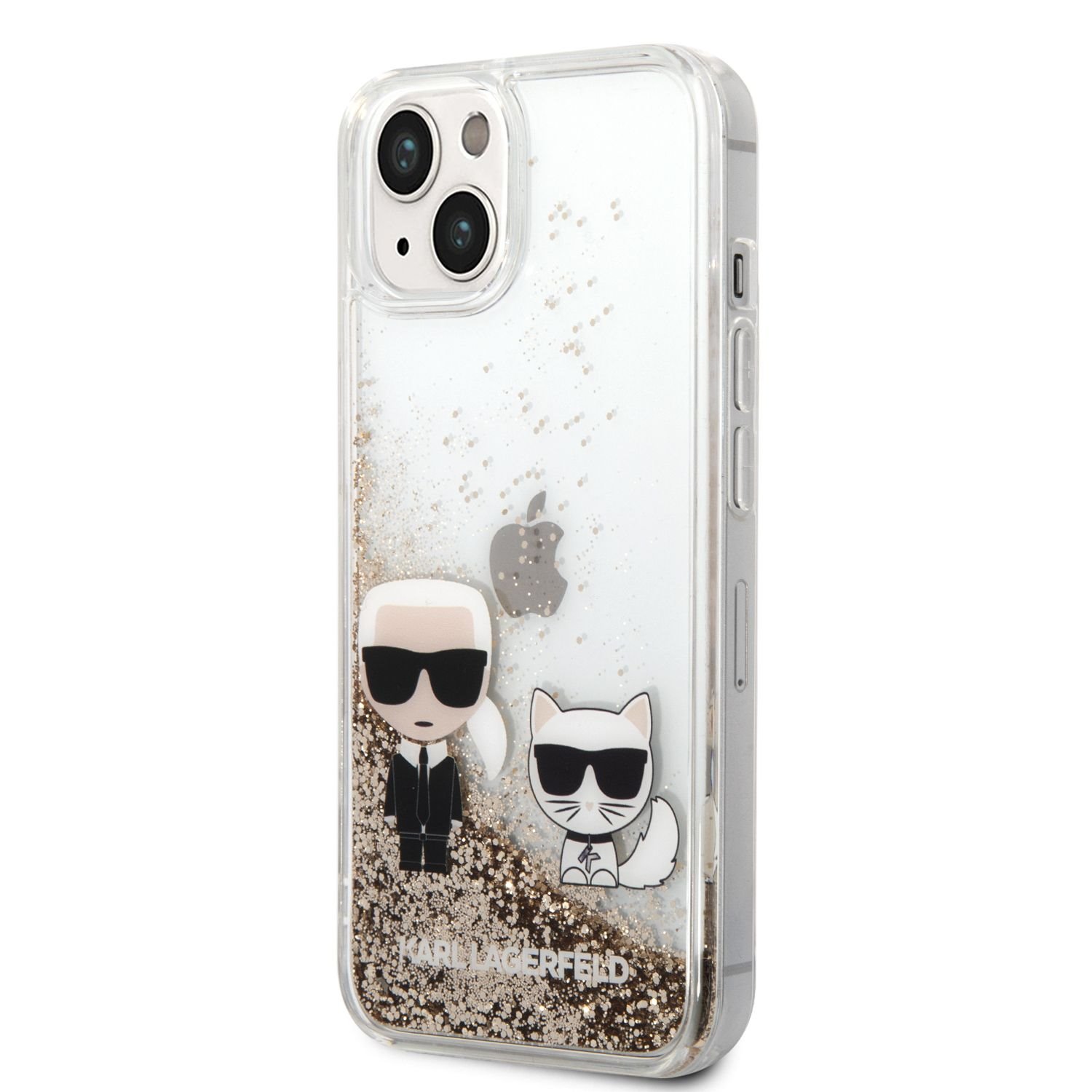 Karl Lagerfeld Калъф Apple iPhone 14 Plus, Liquid Glitter K/C /прозрачен/ - KLHCP14MGKCD