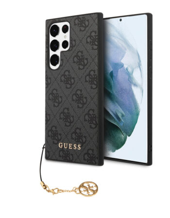 GUESS Калъф Samsung S24 Ultra, 4G Charms, сив - GUHCS24LGF4GGR