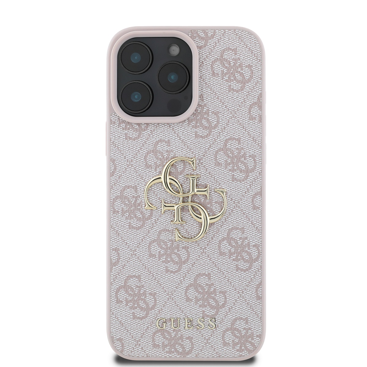 GUESS Калъф Apple iPhone 16 Pro Max, PU 4G Metal Logo, розов - GUHCP16X4GMGPI - Image 2