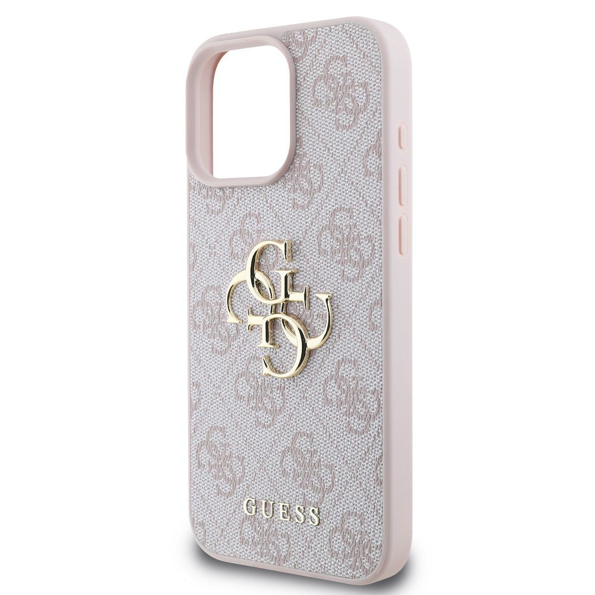 GUESS Калъф Apple iPhone 16 Pro Max, PU 4G Metal Logo, розов - GUHCP16X4GMGPI - Image 4