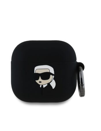 Karl Lagerfeld Калъф AirPods 4 3D Logo NFT Karl Head Silicone - KLA4RUNIKK