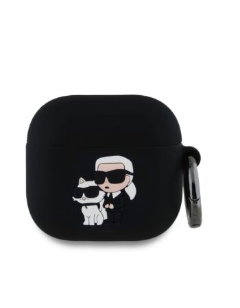 Karl Lagerfeld Калъф AirPods 4, 3D Logo NFT K/C Silicone - KLA4RUNKC