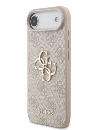 GUESS Калъф Apple iPhone 17 Air, PU 4G Metal Logo, /розов/ - GUHCP17M4GMGPI