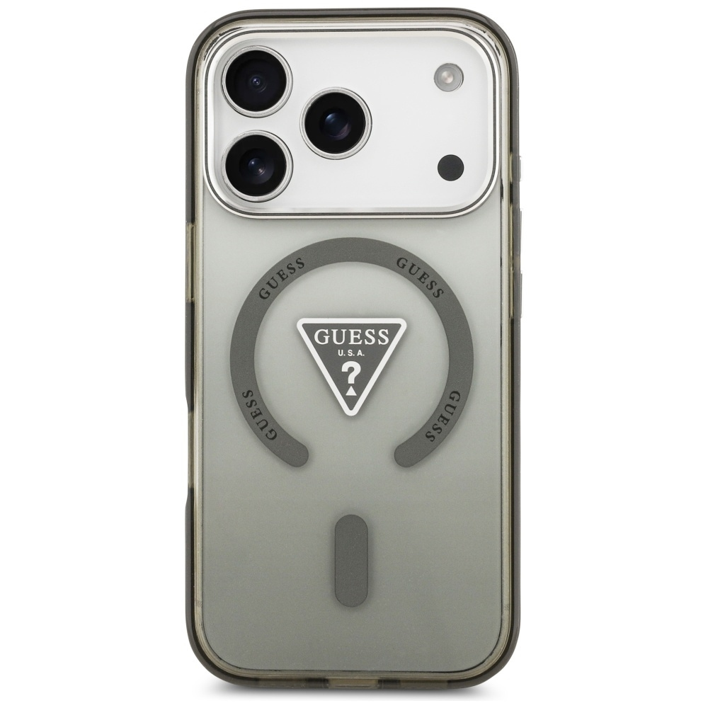 GUESS Калъф Apple iPhone 17 Pro, IML Gradient Triangle Logo MagSafe, khaki - GUHMP17LHGTMLCGA