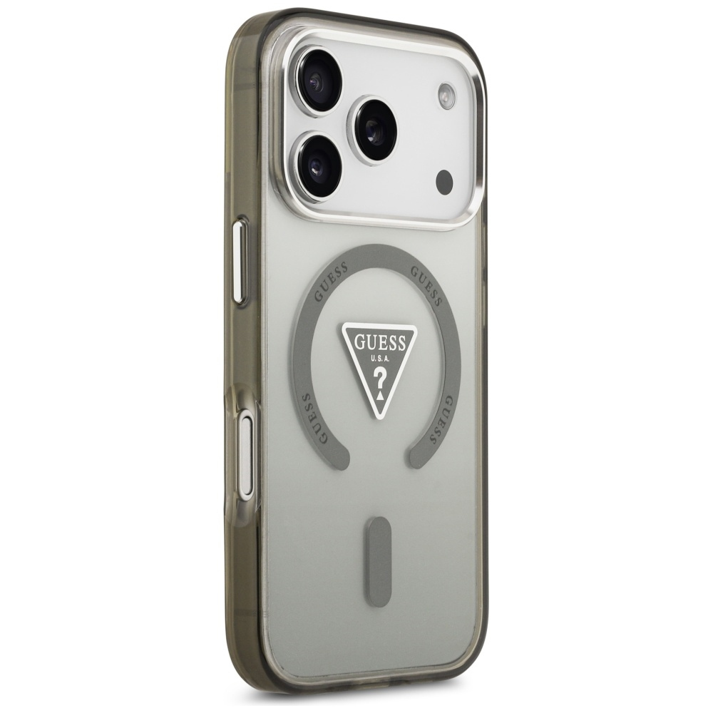 GUESS Калъф Apple iPhone 17 Pro, IML Gradient Triangle Logo MagSafe, khaki - GUHMP17LHGTMLCGA