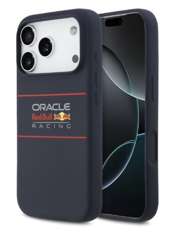 Red Bull Калъф Apple iPhone 17 Pro, Silicone Horizontal Logo MagSafe, син - RBHMP17L24SIHSRV