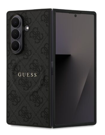 GUESS Калъф Samsung Z Fold 7, PU Leather 4G Colored Ring MagSafe, черен - GUHMZFD7P4MSEGCK