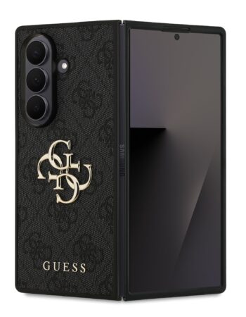 GUESS Калъф Samsung Z Fold 7, PU 4G Metal Logo, черен - GUHCZFD74GMGGR