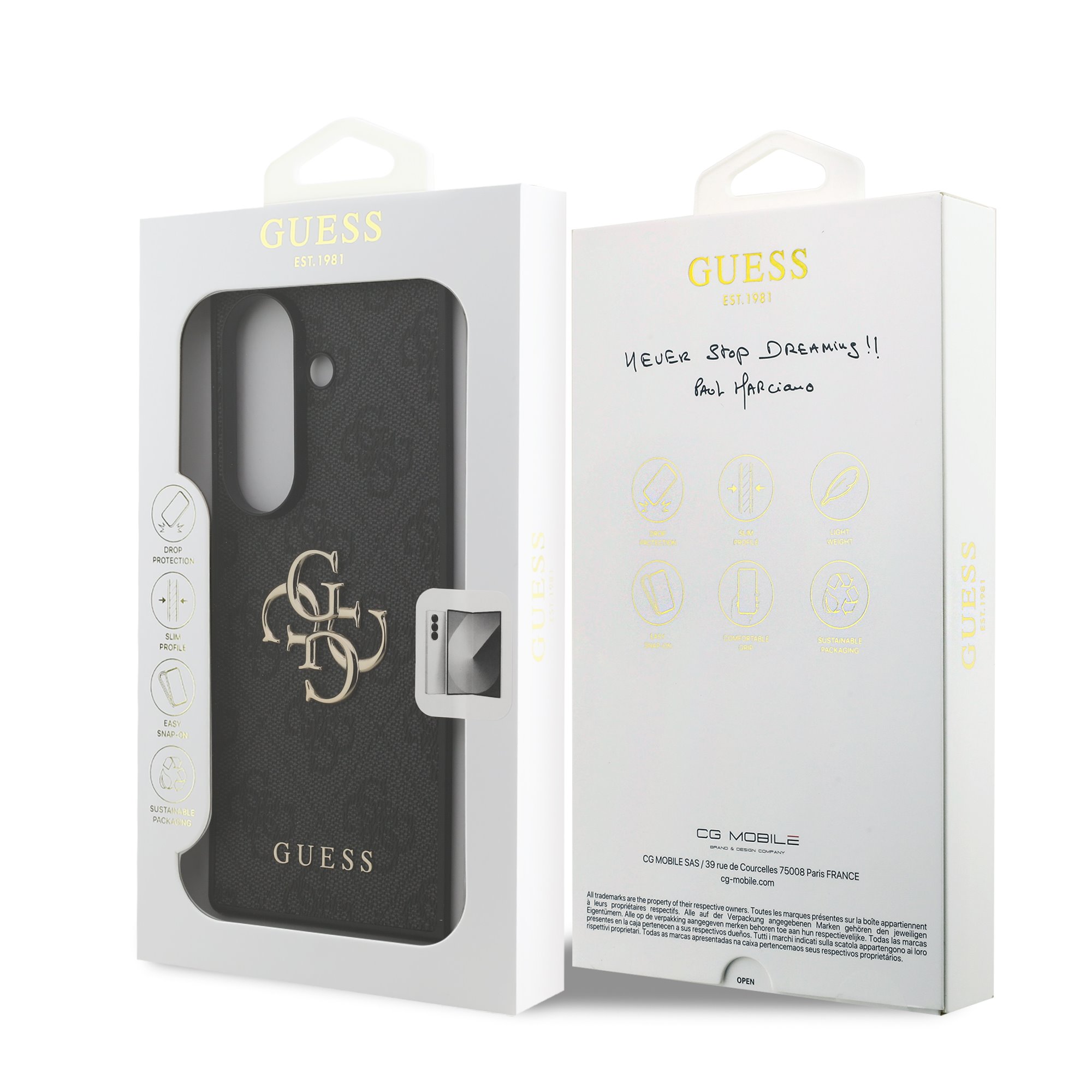 GUESS Калъф Samsung Z Fold 7, PU 4G Metal Logo, черен - GUHCZFD74GMGGR - Image 6