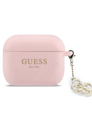 GUESS Калъф Airpods Pro 3, 4G Charm Silicone /розов/ - GUAP3LECG4P