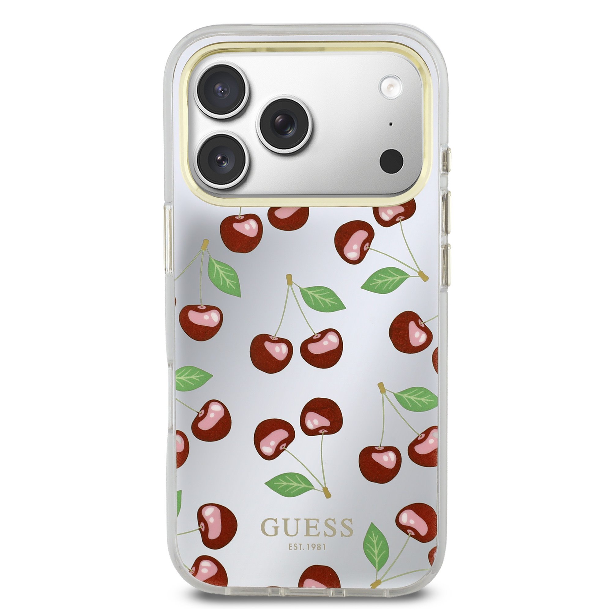 GUESS Калъф Apple iPhone 17 Pro, PC/TPU Mirror Glitter Cherry MagSafe - GUHMP17L5HMRCGEG - Image 4