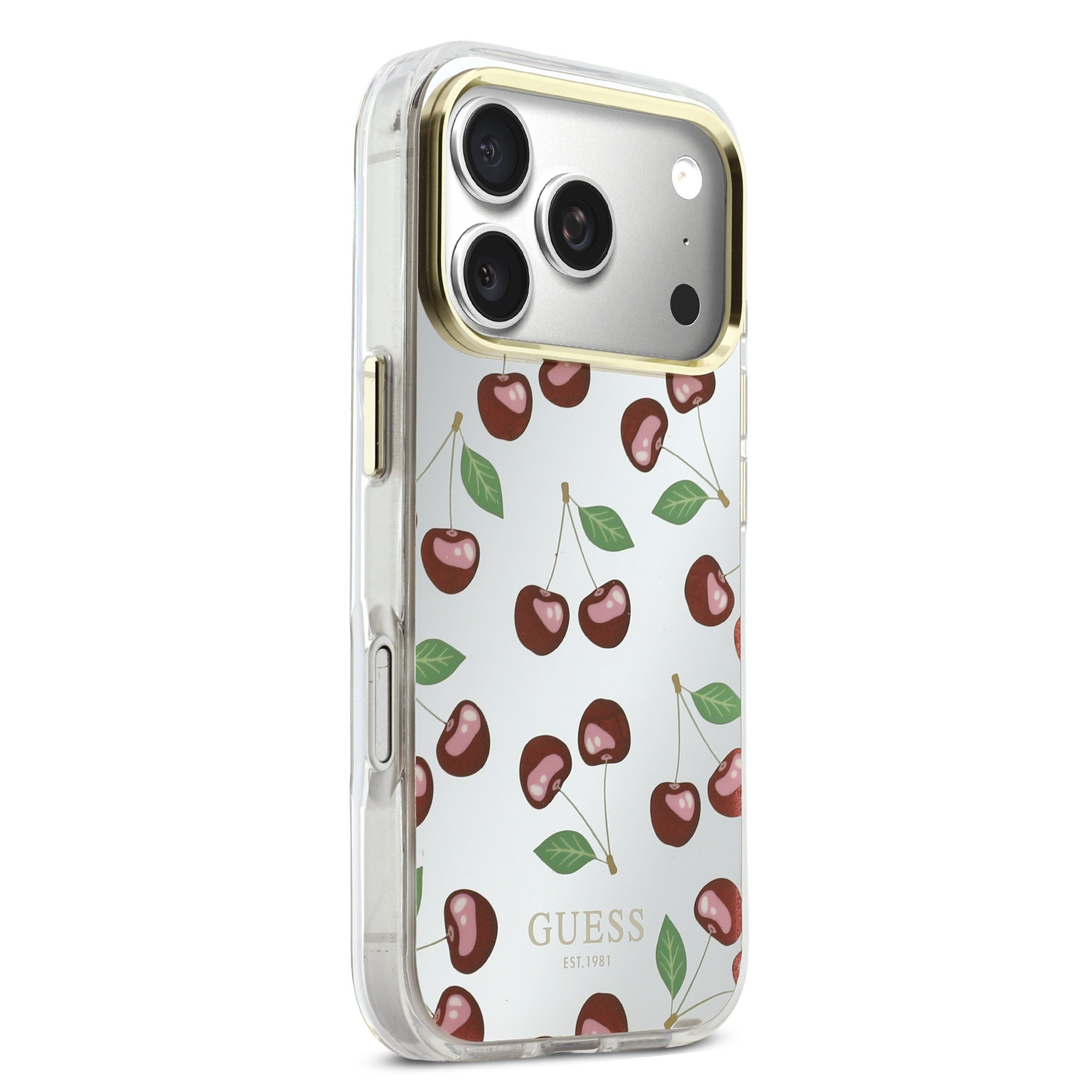 GUESS Калъф Apple iPhone 17 Pro, PC/TPU Mirror Glitter Cherry MagSafe - GUHMP17L5HMRCGEG - Image 5