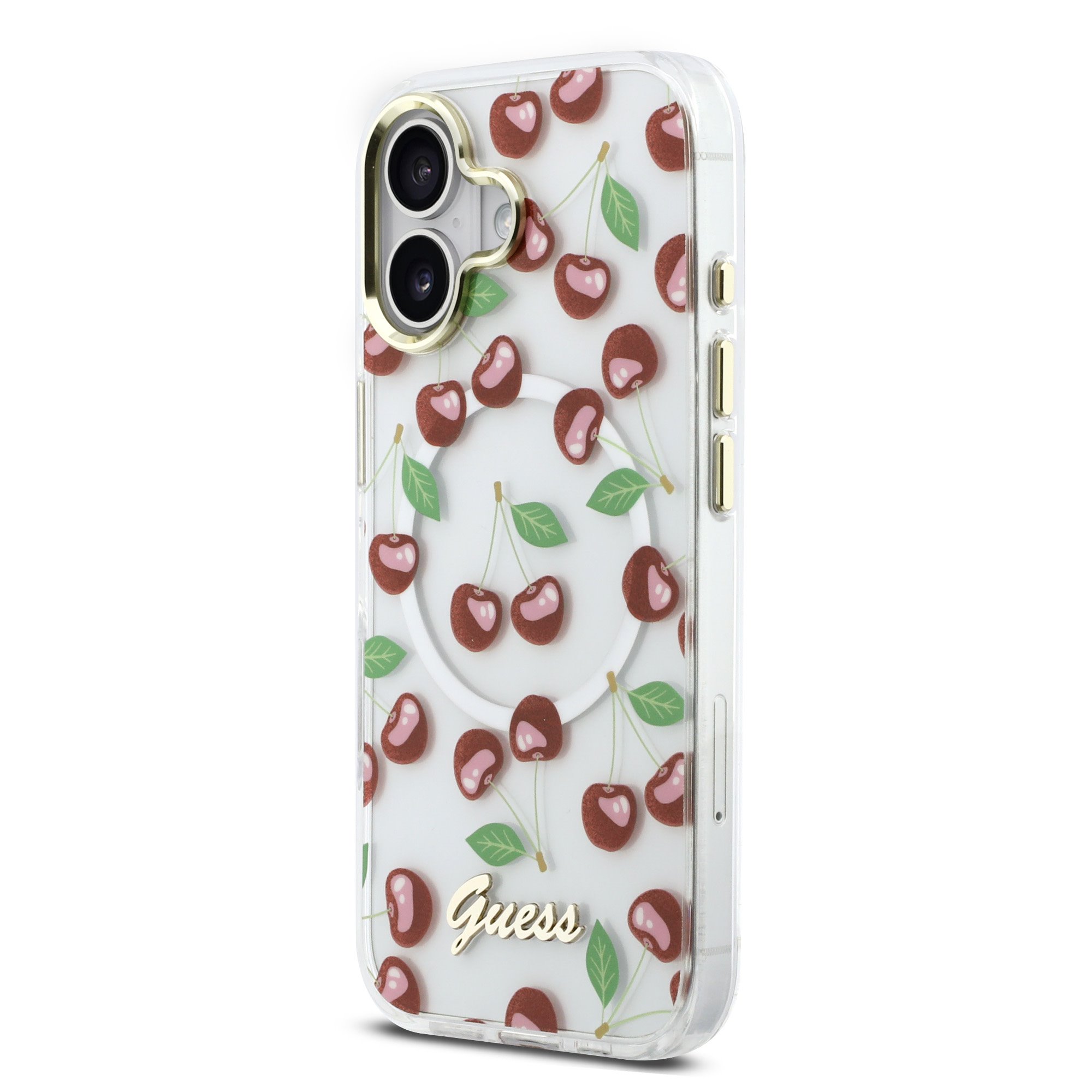 GUESS Калъф Apple iPhone 17, IML Glitter Cherry MagSafe - GUHMP17S5HTCGMEH