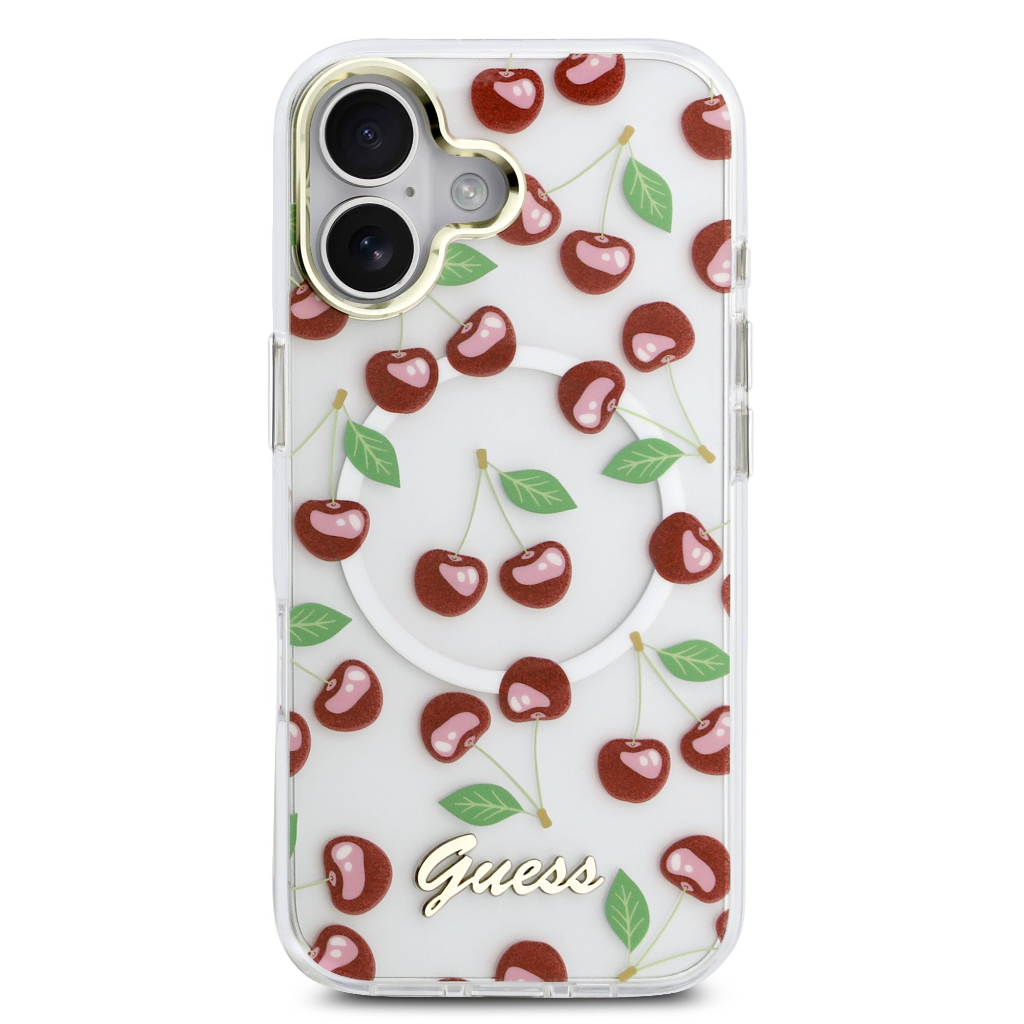 GUESS Калъф Apple iPhone 17, IML Glitter Cherry MagSafe - GUHMP17S5HTCGMEH