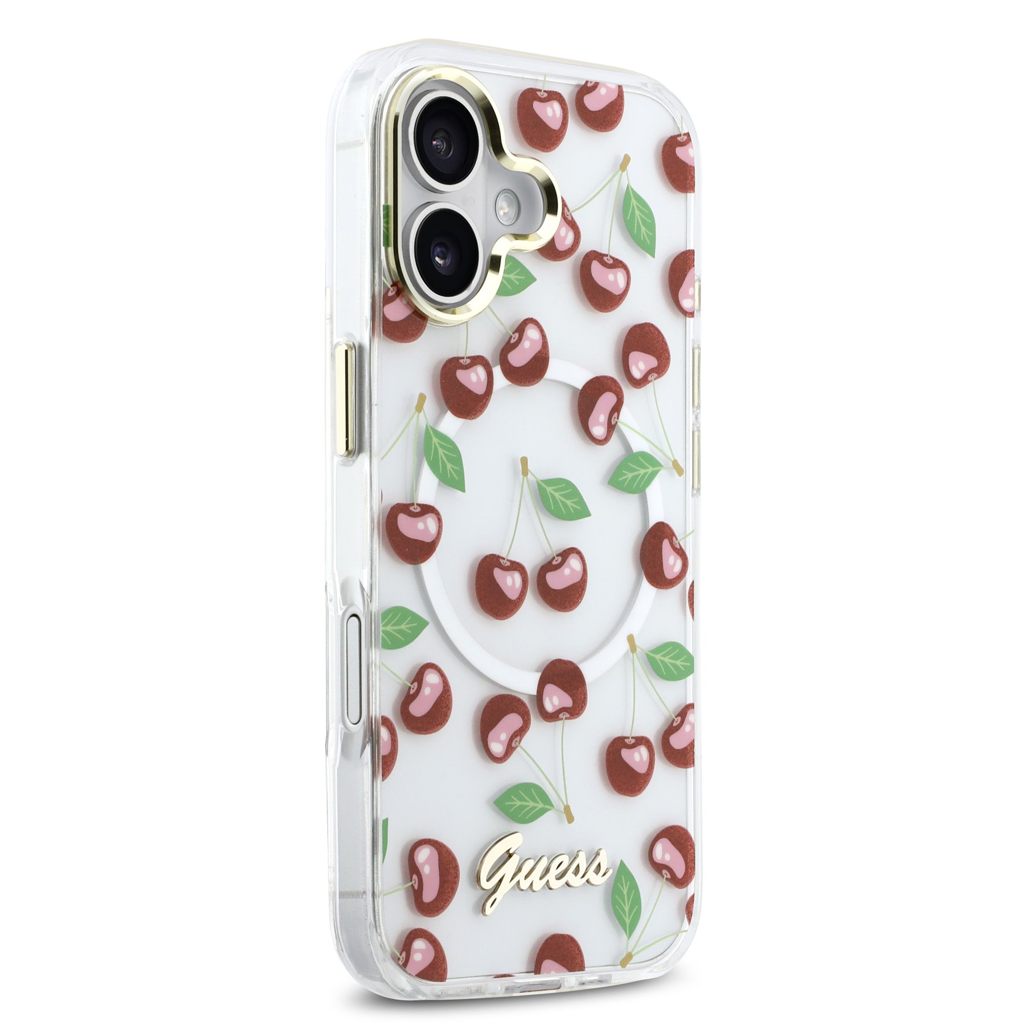 GUESS Калъф Apple iPhone 17, IML Glitter Cherry MagSafe - GUHMP17S5HTCGMEH