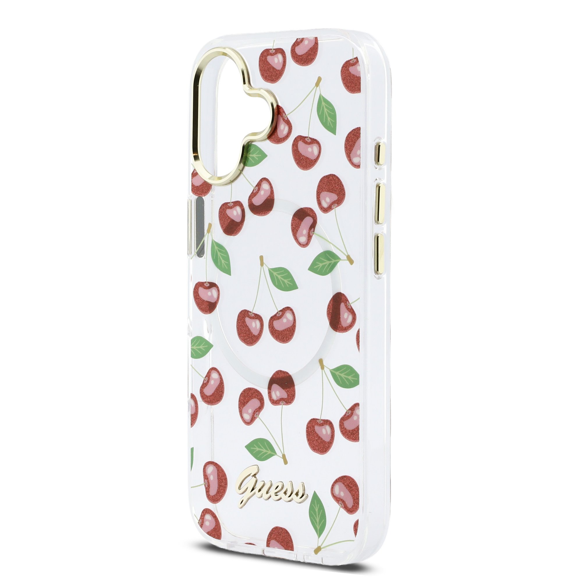 GUESS Калъф Apple iPhone 17, IML Glitter Cherry MagSafe - GUHMP17S5HTCGMEH