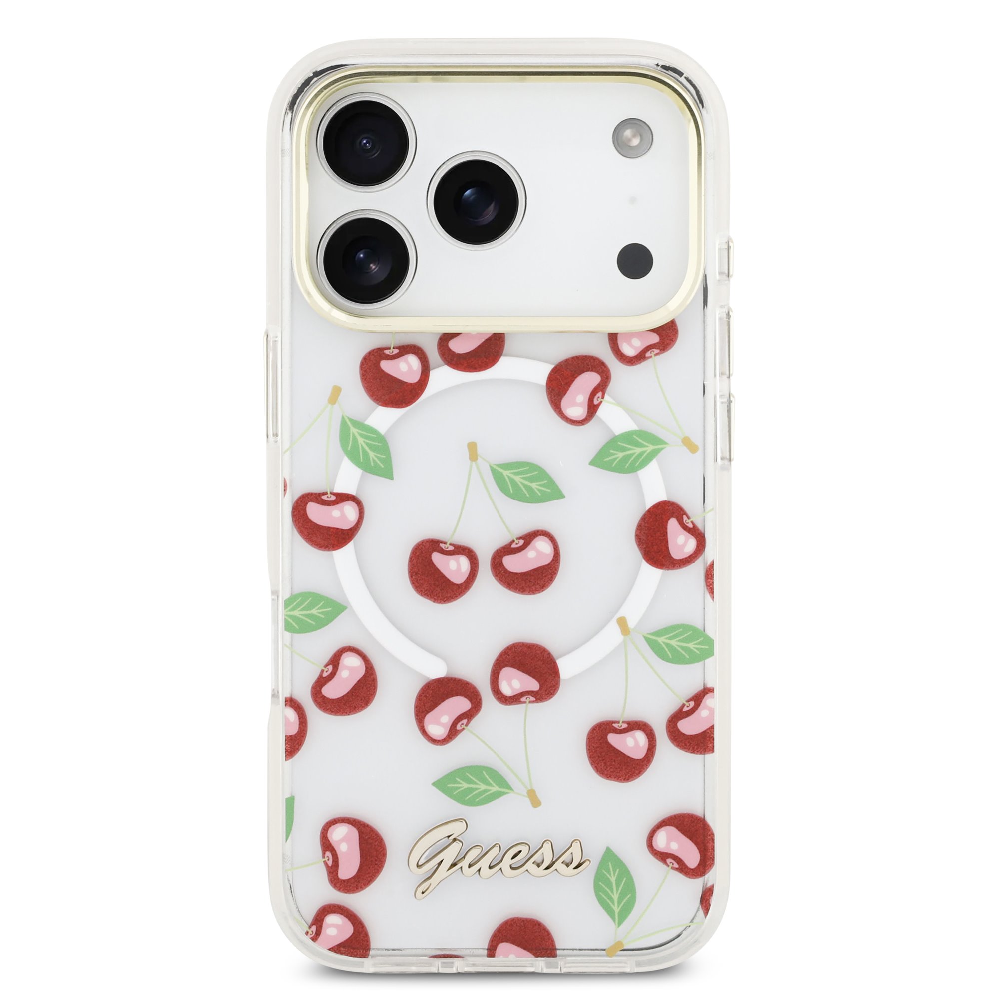 GUESS Калъф Apple iPhone 17 Pro, IML Glitter Cherry MagSafe - GUHMP17L5HTCGMEH - Image 4