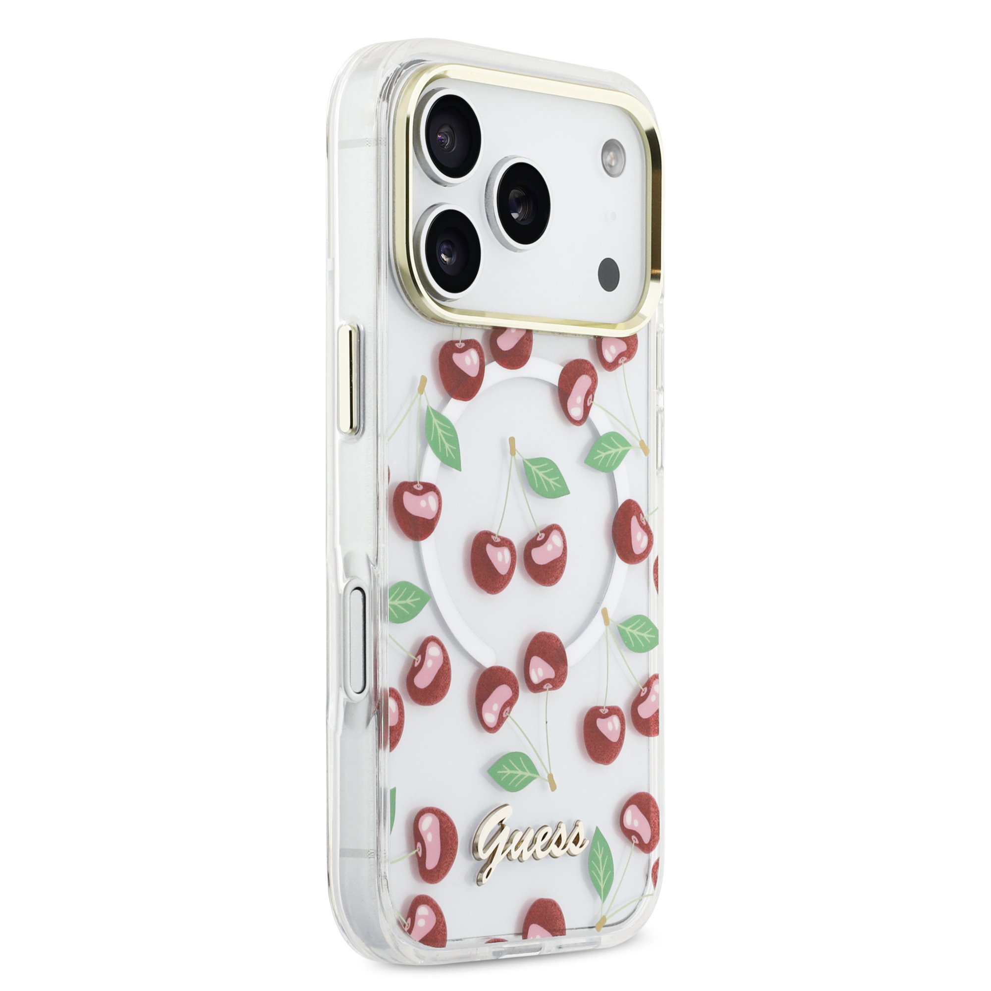 GUESS Калъф Apple iPhone 17 Pro, IML Glitter Cherry MagSafe - GUHMP17L5HTCGMEH - Image 5