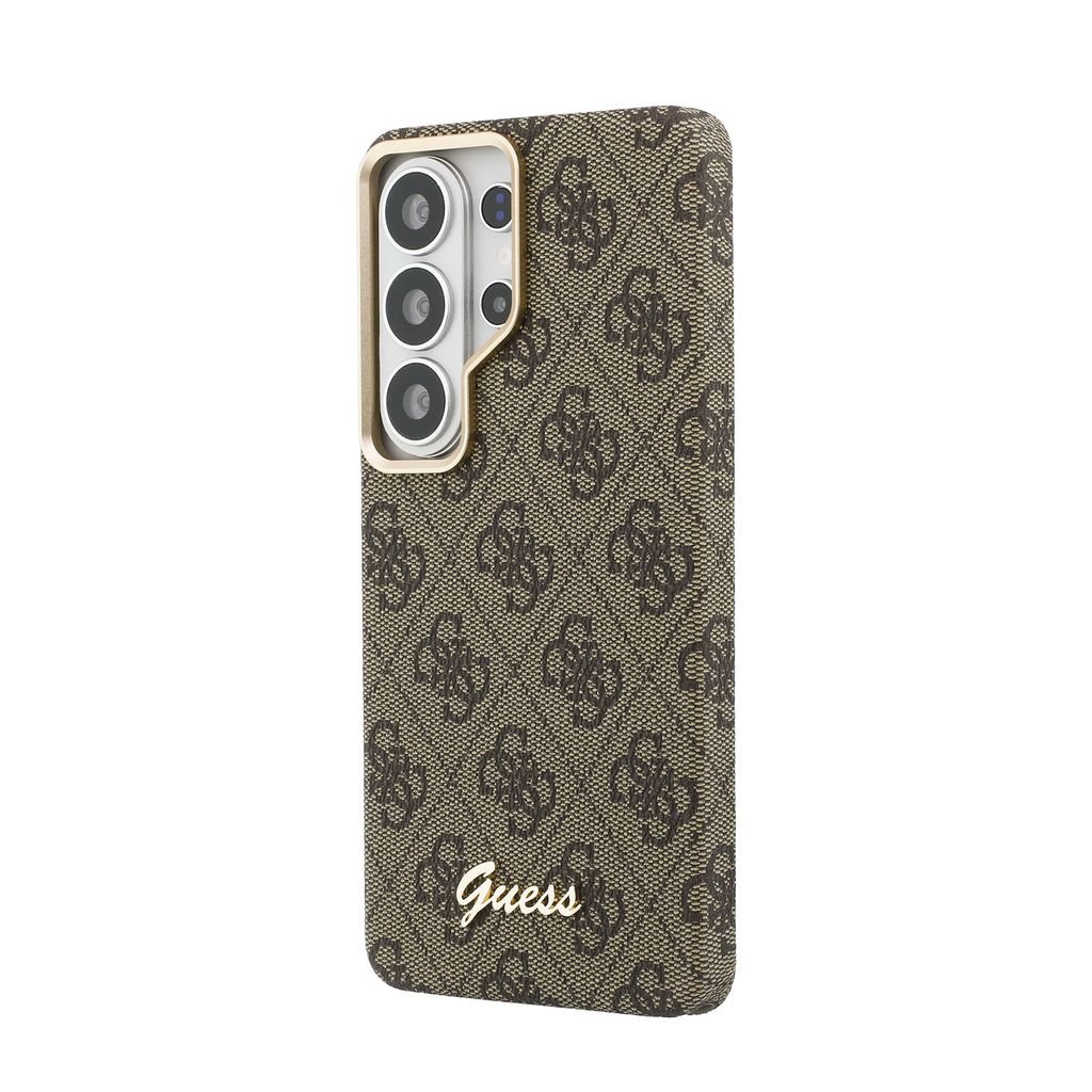 GUESS Калъф Samsung S26 Ultra, PU 4G Script Metal Logo MagSafe /кафяв/ - GUHMS26L5P4FWMSW