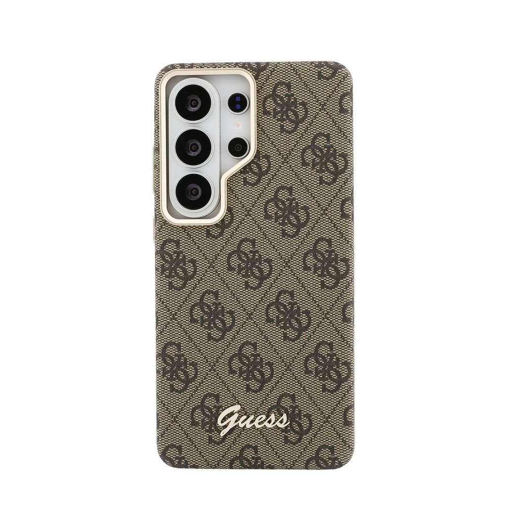 GUESS Калъф Samsung S26 Ultra, PU 4G Script Metal Logo MagSafe /кафяв/ - GUHMS26L5P4FWMSW