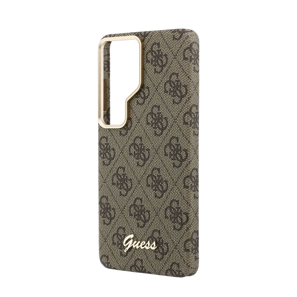 GUESS Калъф Samsung S26 Ultra, PU 4G Script Metal Logo MagSafe /кафяв/ - GUHMS26L5P4FWMSW
