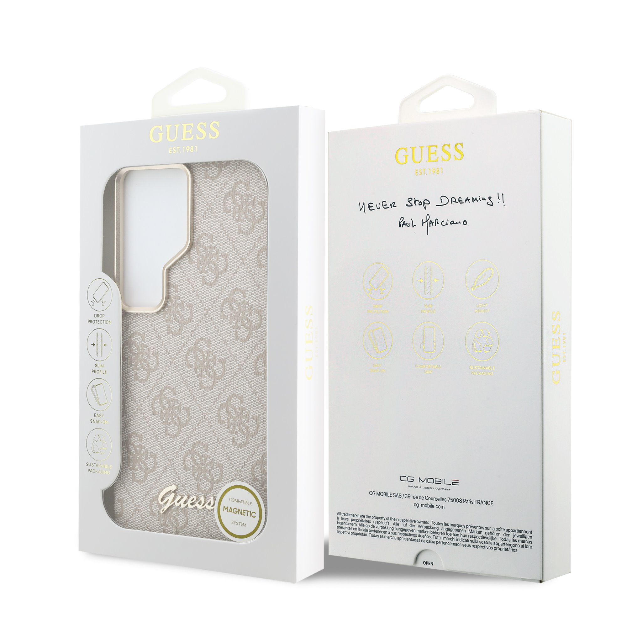 GUESS Калъф Samsung S26 Ultra, PU 4G Script Metal Logo MagSafe /розов/ - GUHMS26L5P4FWMSP
