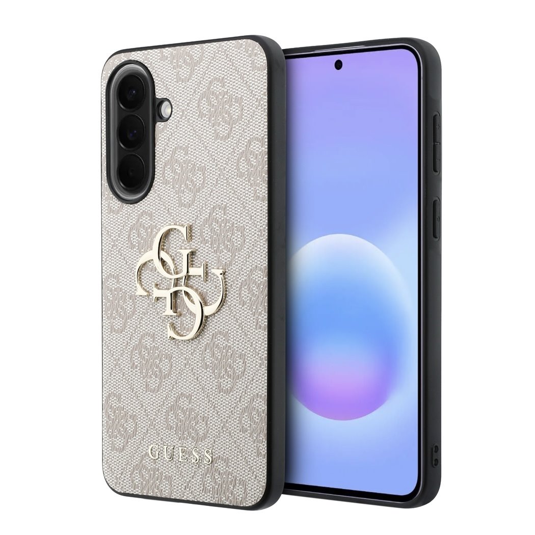 GUESS Калъф Samsung A57, PU 4G Metal Logo /розов/ - GUHCSA574GMGPI