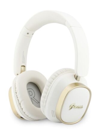 GUESS Bluetooth HF Rectangle Metal Script Logo ENC /бял/ - GUBHV28HGCSME