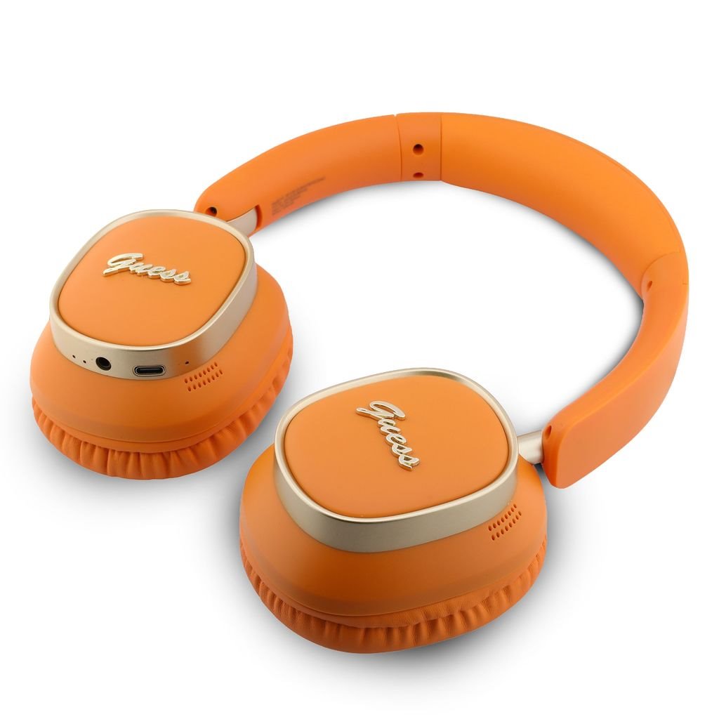 GUESS Bluetooth HF Rectangle Metal Script Logo ENC /оранжев/ - GUBHV28HGCSMO