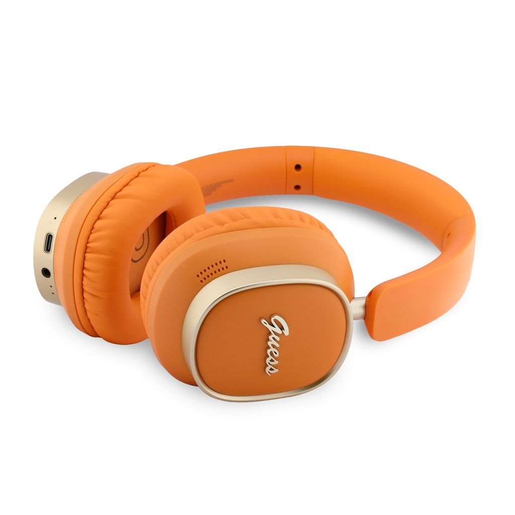 GUESS Bluetooth HF Rectangle Metal Script Logo ENC /оранжев/ - GUBHV28HGCSMO