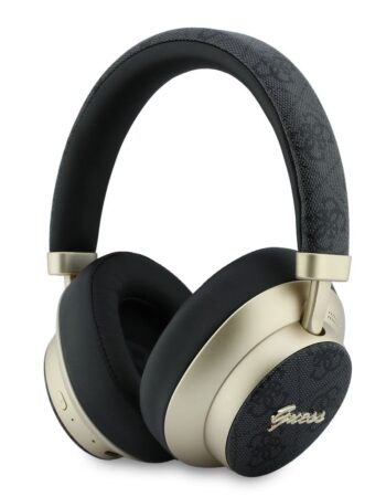 GUESS Bluetooth HF PU 4G Gold Script Metal Logo ENC /черен/ - GUBHP83P4CSCMK