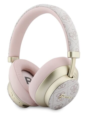 GUESS Bluetooth HF PU 4G Gold Script Metal Logo ENC /розов/ - GUBHP83P4CSCMP