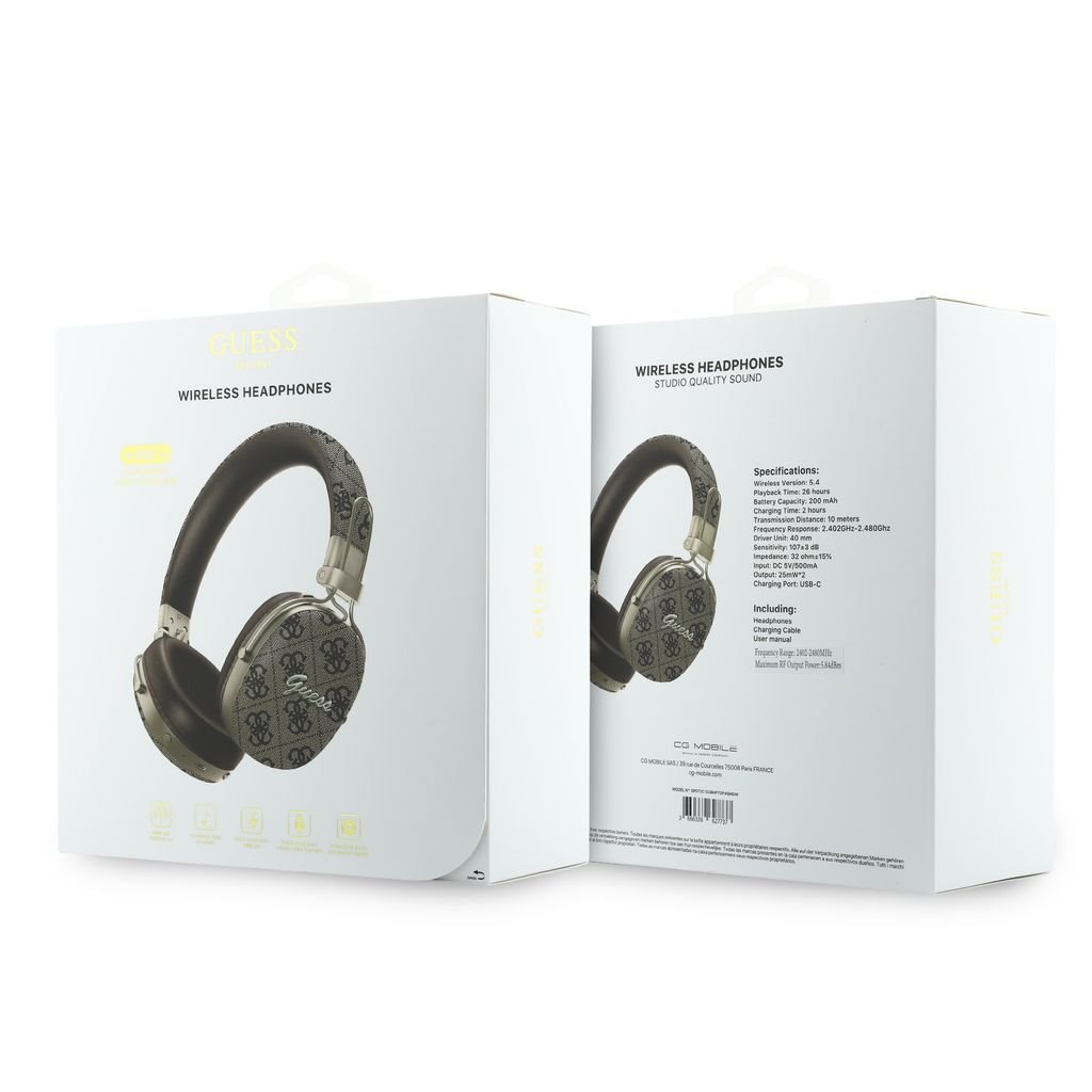 GUESS Bluetooth HF 4G Metal Script Logo ENC /кафяв/ - GUBHP72P4SMDW